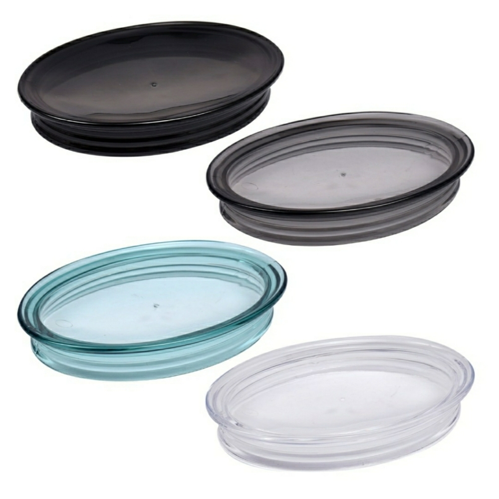Grey Translucent Soap Dish - Picture 2 of 3
